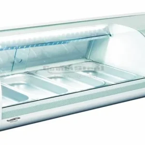 Top-Preis Sushivitrine - 4x 1/3GN - Statisch - 1177x420x265(h)mm