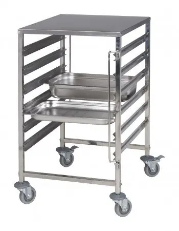 Neu Regalwagen mit Edelstahlarbeitsfläche 595x670(H)x1025mm