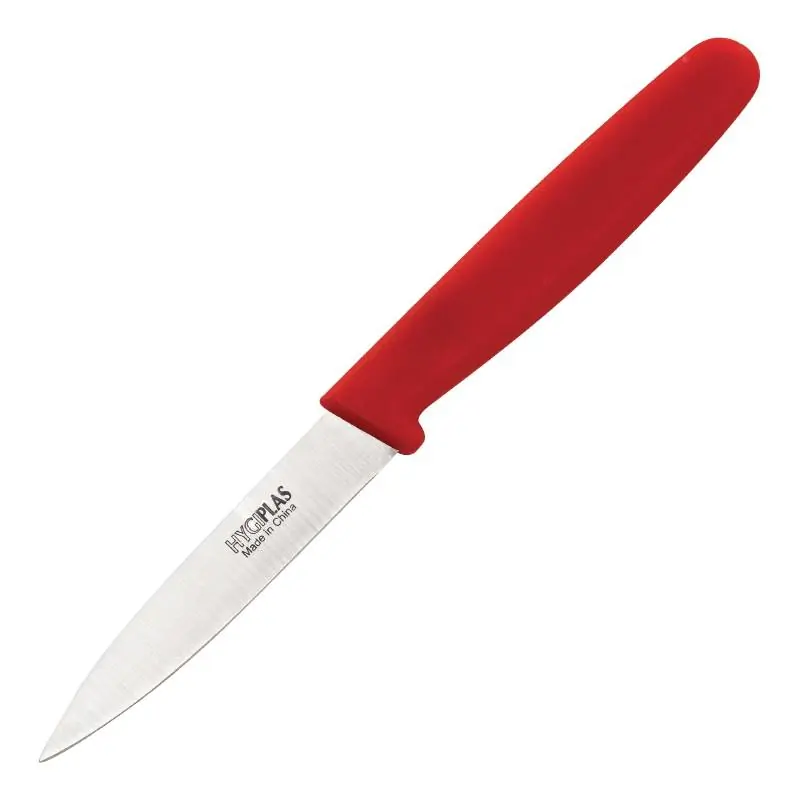 Schälmesser Griff Rot - 70mm Sichere Zahlung
