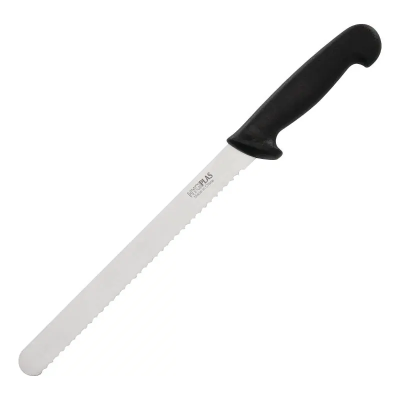 Fleischmesser gezahnt - Griff Schwarz - 250mm Versand Am Gleichen Tag
