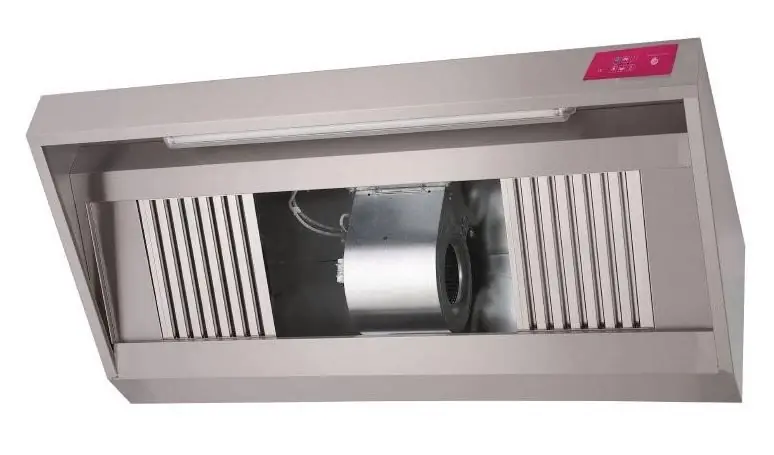 Echt Edelstahl-Dunstabzugshaube - 3 Filter - Gastro M - 2000x900x(h)540mm