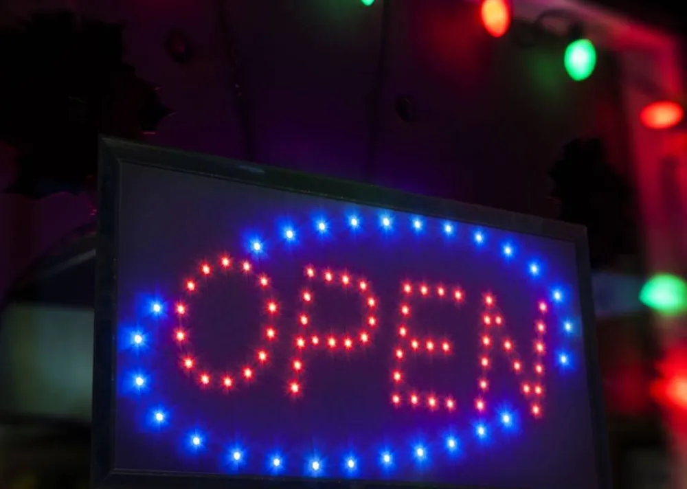 Echt LED Anzeige OPEN - 480x240x20mm