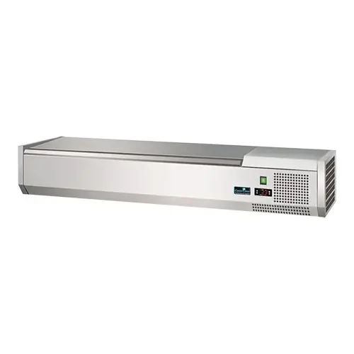 Kühlvitrine - Edelstahl Deckel - GN1/4x5-15cm Highlight