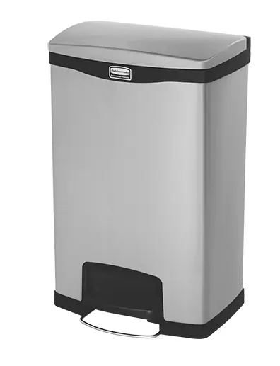Neue Ware Treteimer - Edelstahl - gedämpfter Deckel - 50L