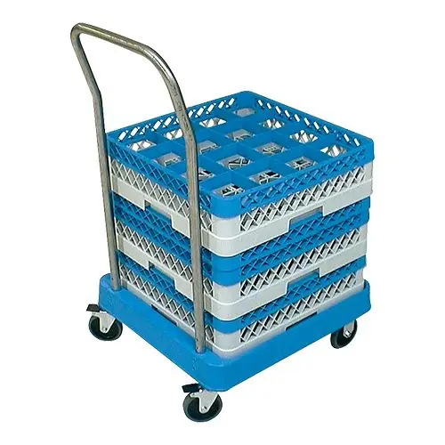 Korbwagen mit Lenkstange - 4 Rollen Rabatt