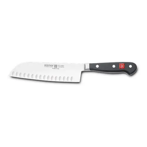 Echt Kochmesser Santoku - Kullenschliff - 17cm