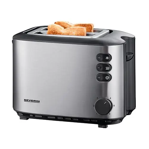 Echt Toaster - Edelstahl - 2 Schlize - 19(h)x16x27cm