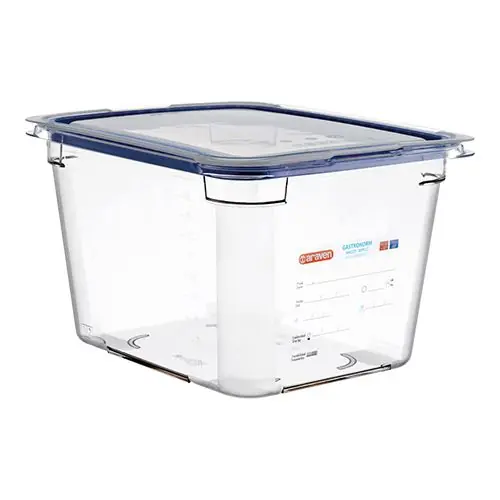 Solange Der Vorrat Reicht Lebensmittelbehälter mit Deckel - Polycarbonat - 1/2GN - Erhältlich in 4 Tiefen