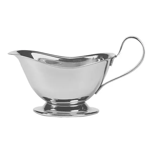 Expressversand Sauciere mit Fuß - Edelstahl - 250ml