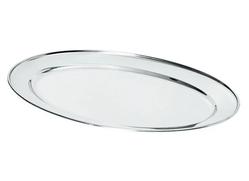 Top-Preis Edelstahl Serviertablett Oval - Erhältlich in 7 Größen