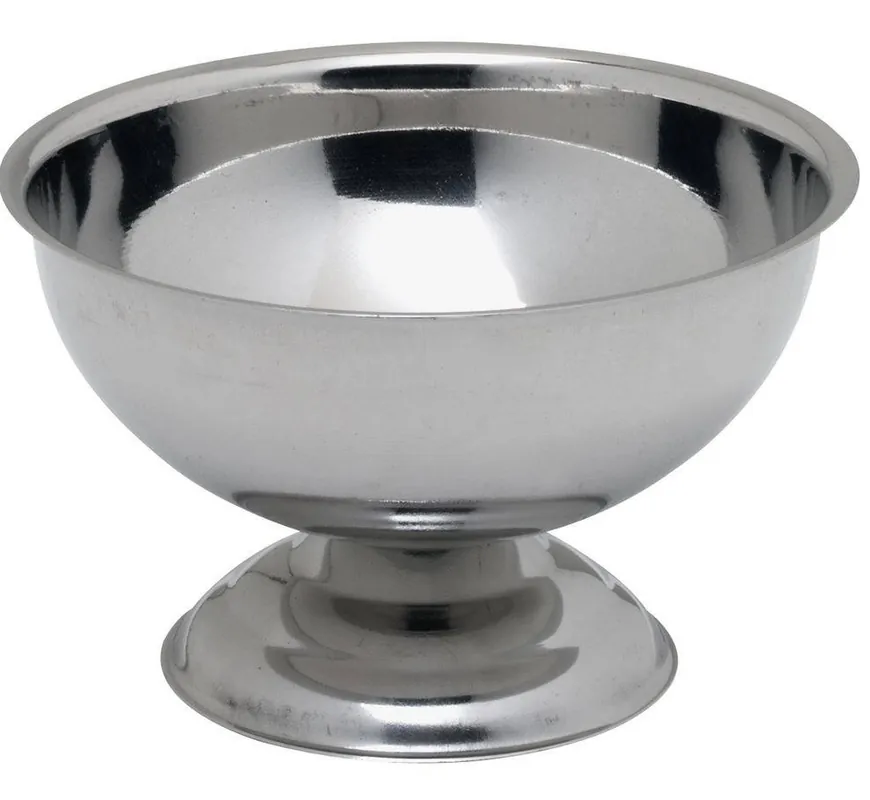 Preisknaller Eisbecher auf Fuß - Edelstahl - 90x50mm