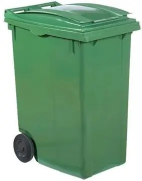 Mega-Angebot Abfallbehälter auf Rädern - 360 Liter Grün