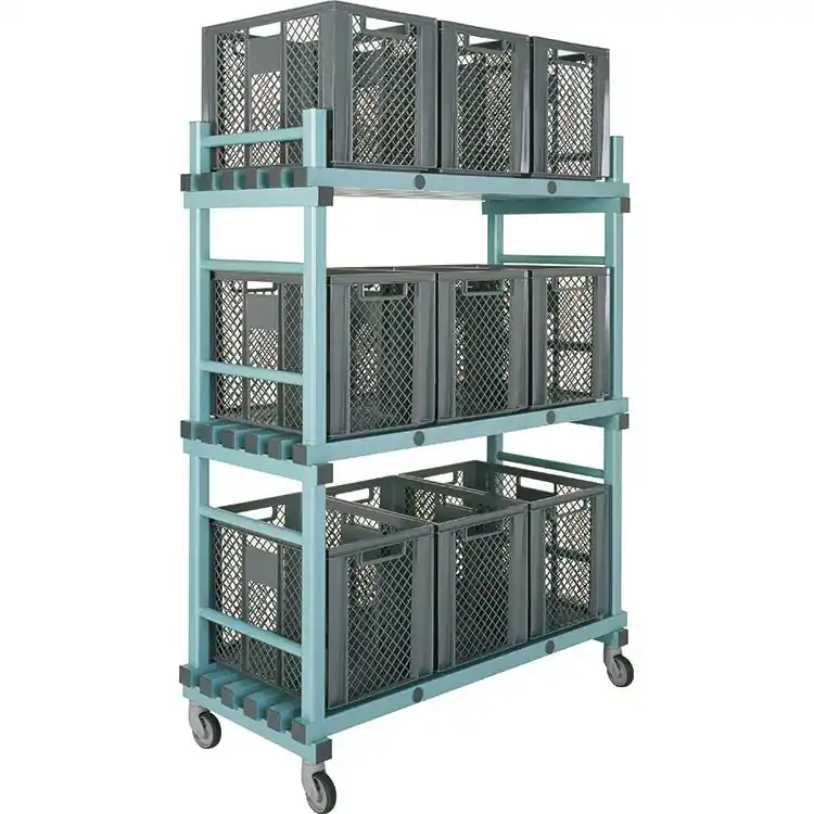 Heißes Angebot REA MATERIALWAGEN - STANDARD AUSFÜHRUNG - GEEIGNET FÜR 9 BEHÄLTER - 1380X600X(H)1800MM