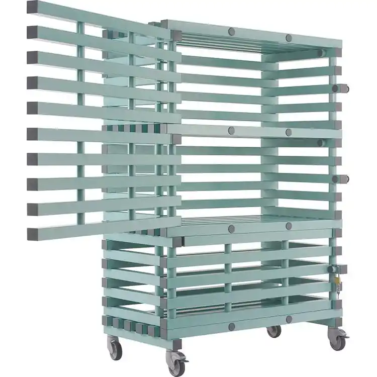 REA Materialwagen L Abschließbar - 3 Regalböden 1230x466x(h)450mm - 1380x600x(h)1750mm Versand Am Gleichen Tag