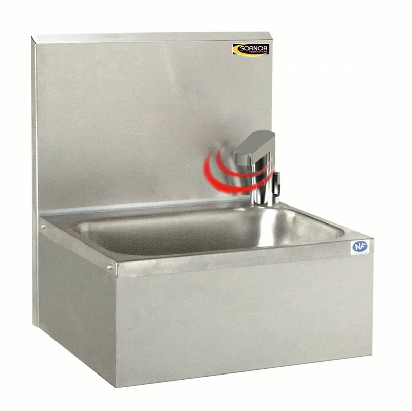 Wochenendangebot Edelstahl Hanwaschbecken - Elektronisch - Wassersparend - 460x380x(h)524 mm