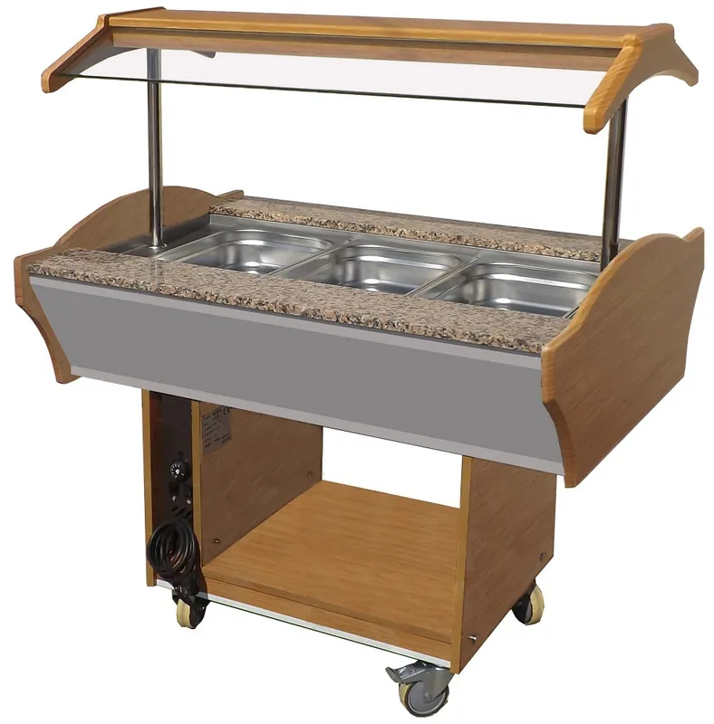 Buffetwagen warm - GN 3/1 - 1200x900x(h)850/1350mm Meistverkauft