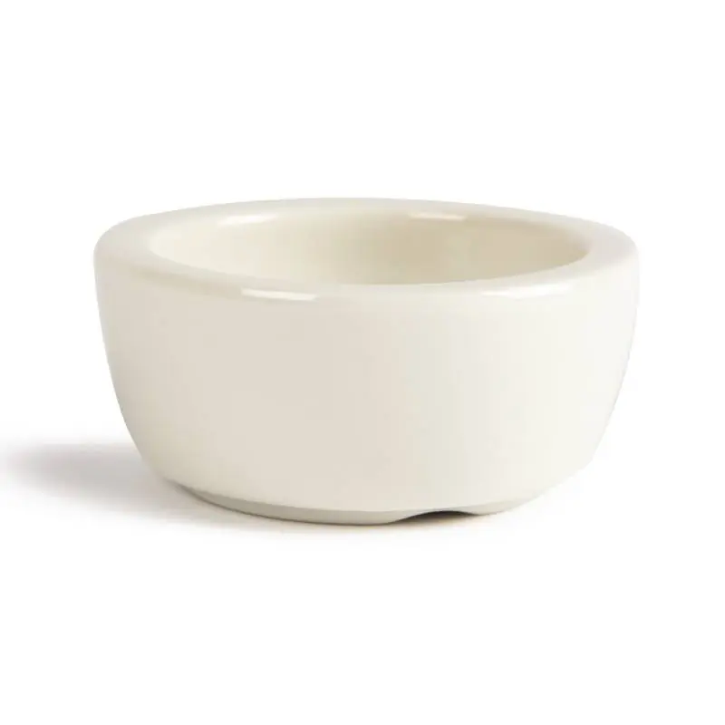 Elfenbeinbutterdose - Nachhaltiges Porzellan - Ø65mm - 12 Stück Knallerangebot