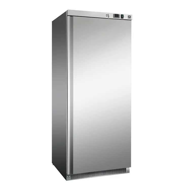 Edelstahl-Gastronomiekühlung 600 Liter - Statisch gekühlt mit Lüfter - 775x735x (H) 1870mm Neu