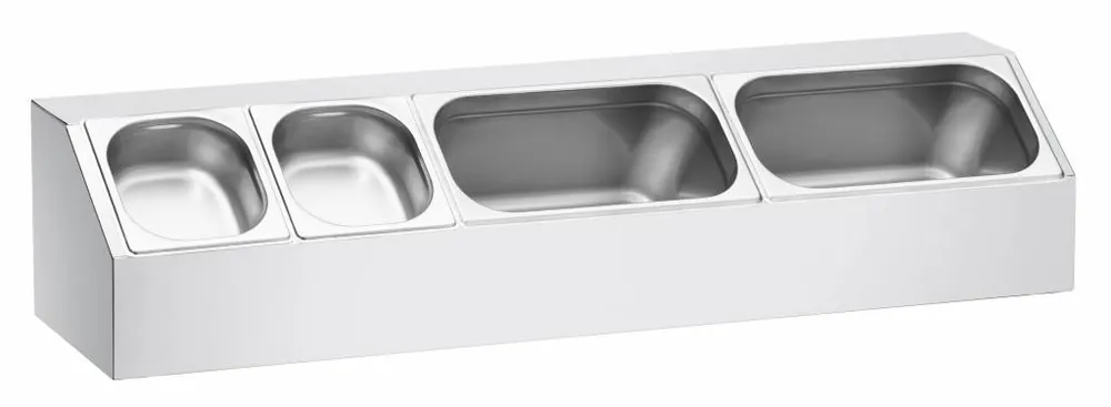 Aufsatzbord - Edelstahl - 3x 1/3GN - 980x250x(h)210mm Günstig