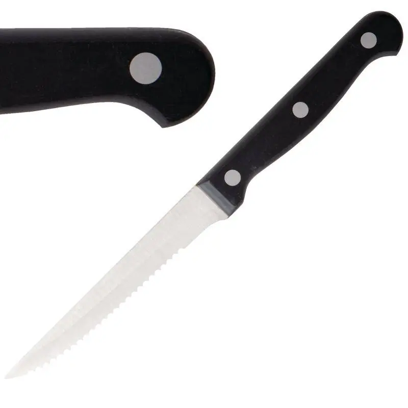 Saisonangebot Steakmesser - Griff Schwarz - 12 Stück