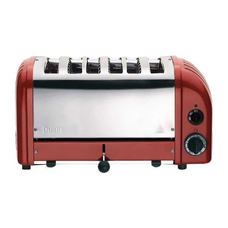 Neu Toaster - Rot - 6 Schlitze