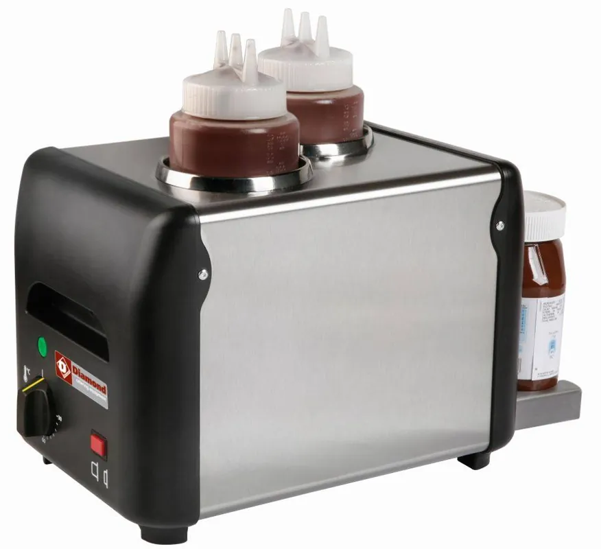 Neu Im Sortiment Schokoladenwärmer 2x1 liter - Thermostat bis 90°C - 310x210x(h)230mm