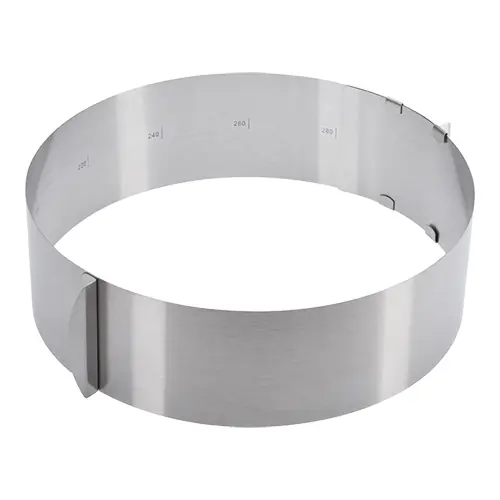 Nur Für Kurze Zeit Tortenring aus Edelstahl - Durchmesser verstellbar - Ø160-300x(H)85mm