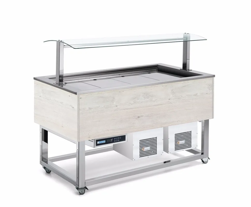 Afinox Salatbar - Zwangskühlung - ES-BUE 3/1 GN Wochenendangebot