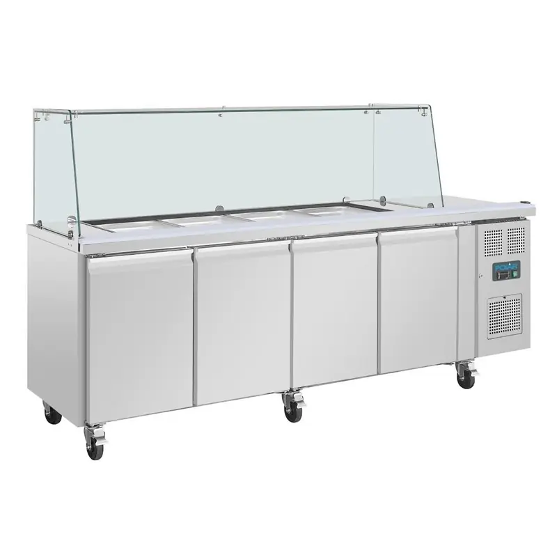 Polar U-Serie GN Saladette UA019 - 2230x700x(H)1360 mm - -2°C bis 8°C Sonderaktion