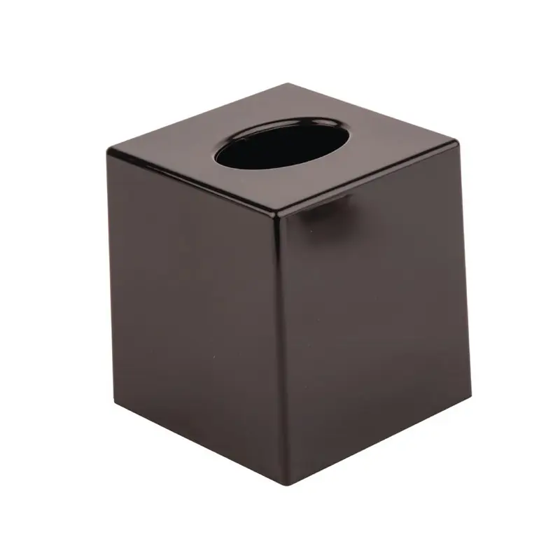 Echt Taschentuchbox Kubus schwarz