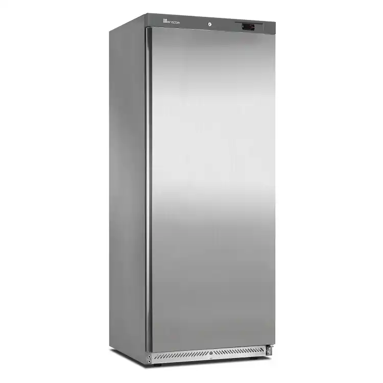 Markenware Marecos Edelstahl Kühlschrank GN 2/1 Serie 600 - Statisch gekühlt mit Ventilator