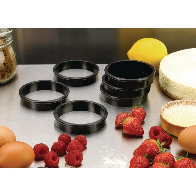 Must-Have Matfer Bourgeat Exoglas Tortenring 80mm (6 Stück)