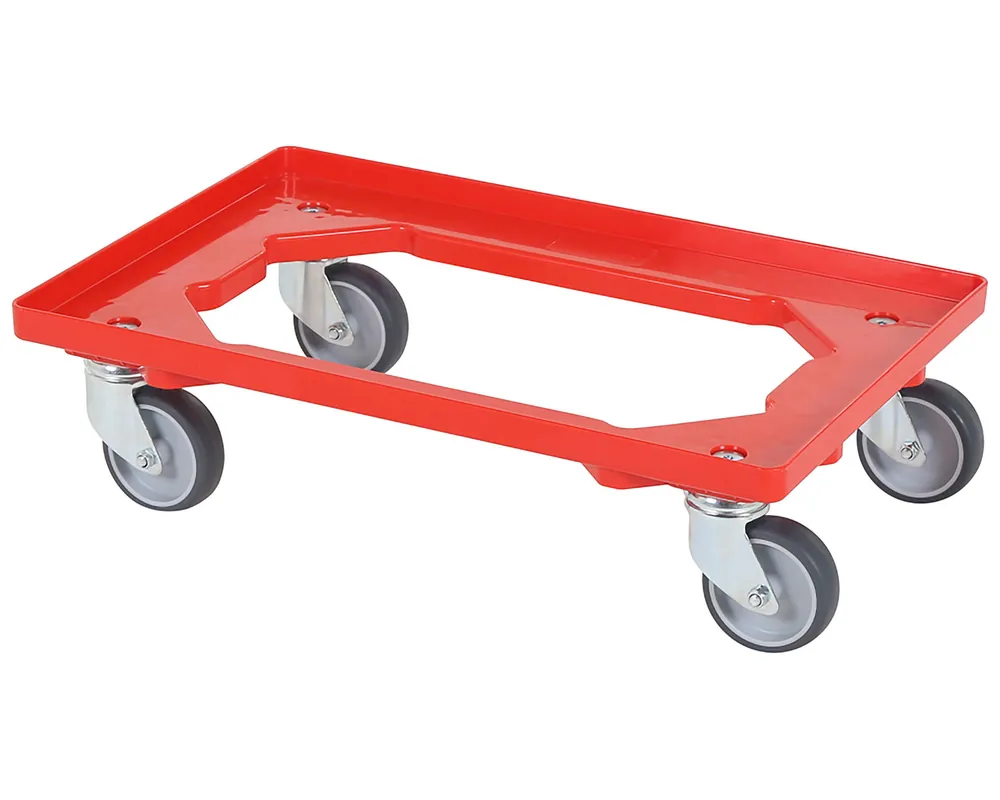 Transportroller 600x400mm - Rot Schnäppchen