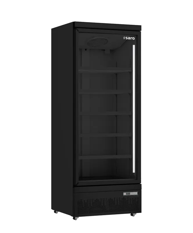 SARO Kühlschrank, Glastür, Modell GTK 600 PRO - schwarz Sichere Zahlung
