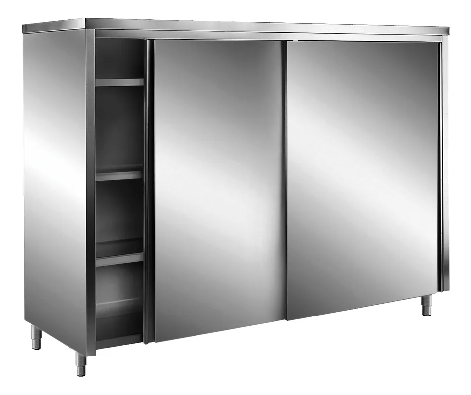 Ausverkauf SARO AISI430 Lagerschrank, Schiebet.,Flachdach 1200x700