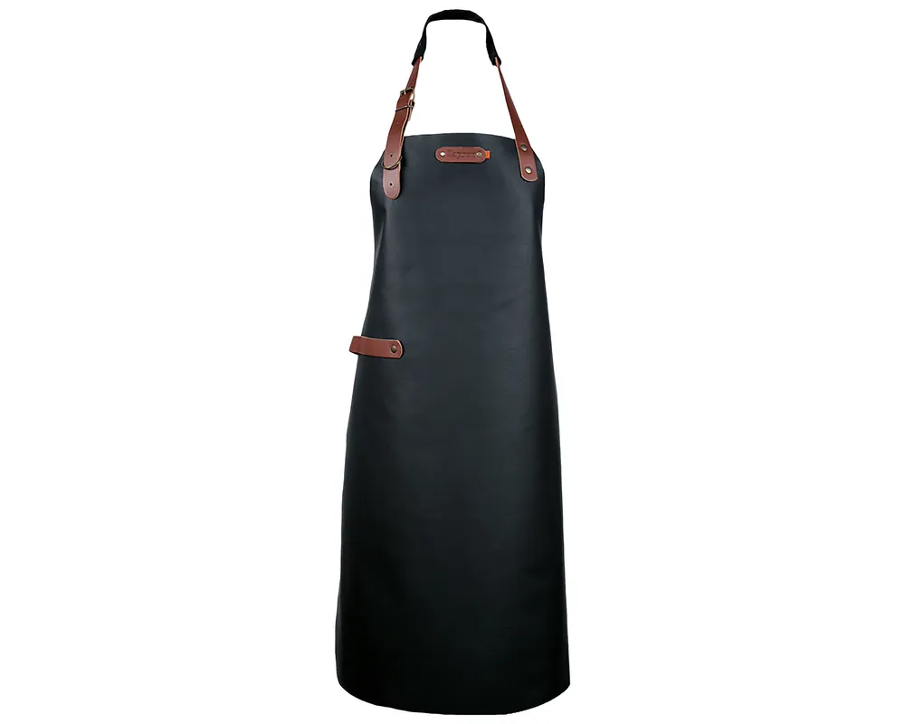 Billig Lederschürze 89cm - Umhängeband - Schwarz