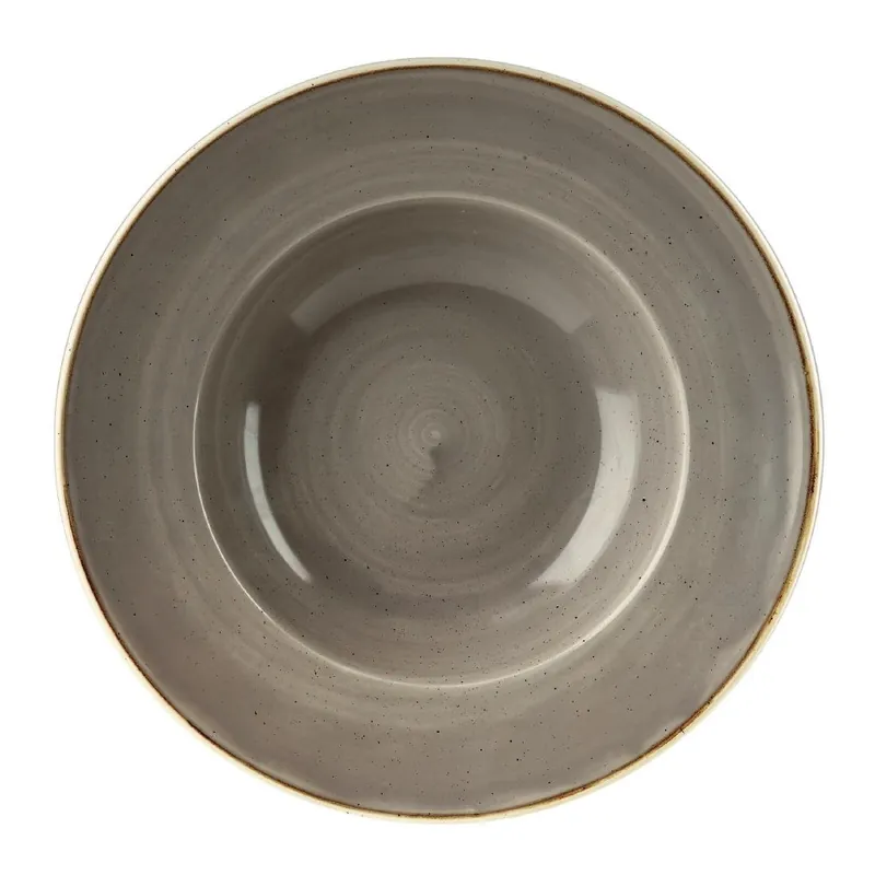 Preiswert Churchill Stonecast, runde Schüssel mit breitem Rand, Pfefferkorngrau, 277 mm, (12 Stück)