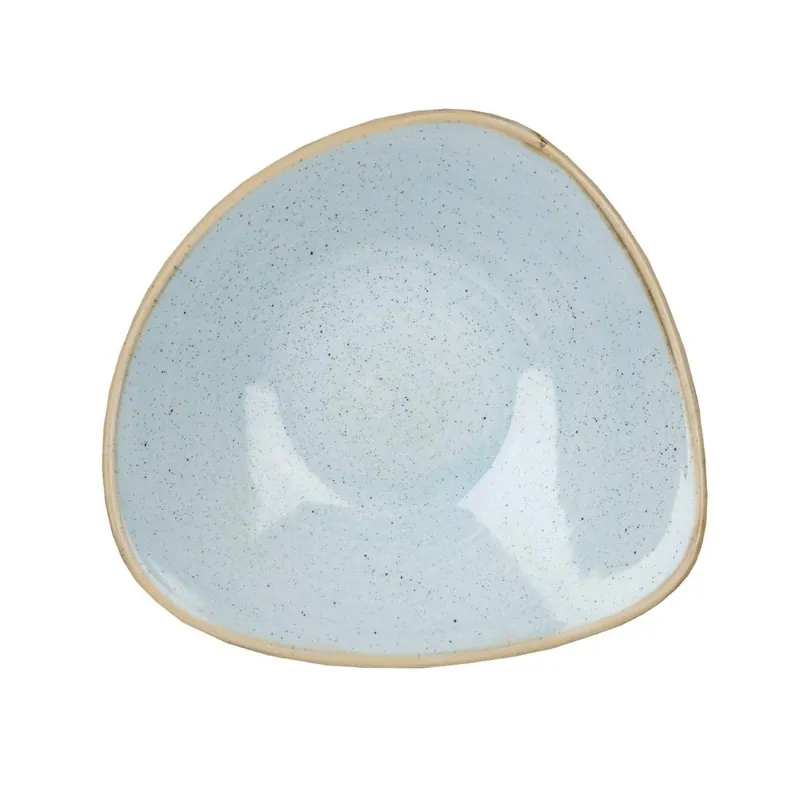 Churchill Stonecast Dreieckige Schüssel, Enteneiblau, 200 mm, (12 Stück) Expressversand