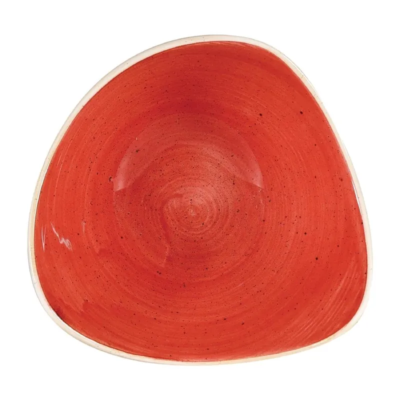 Bestpreis Churchill Stonecast Dreieckige Schalen, Beerenrot, 185 mm, (12 Stück)