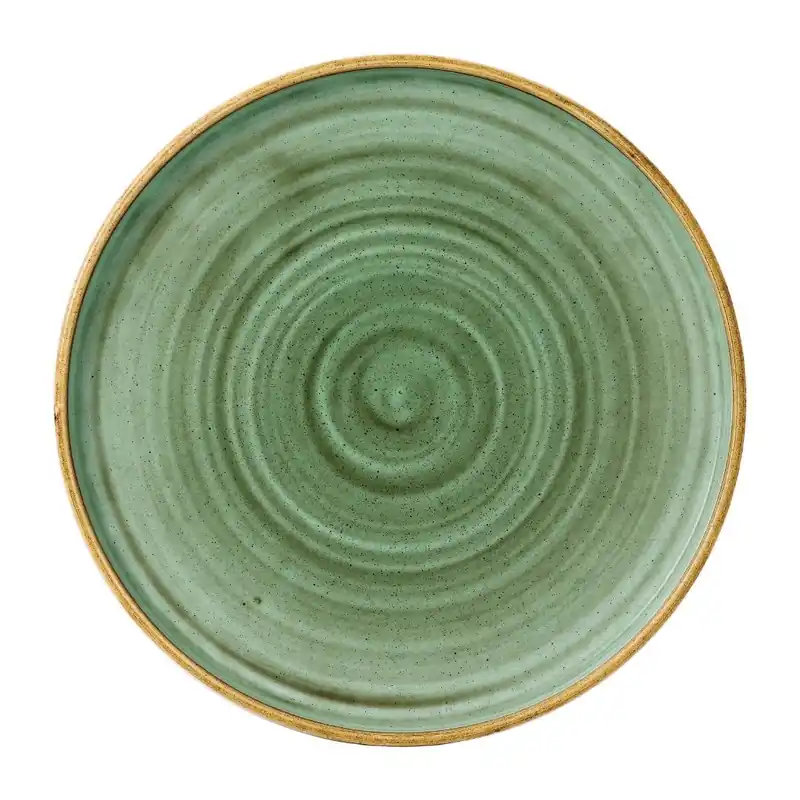 Top-Angebot Steinguss-Platte mit grünen Wänden, Samphire, 10 1/4 Zoll (6 Stück)