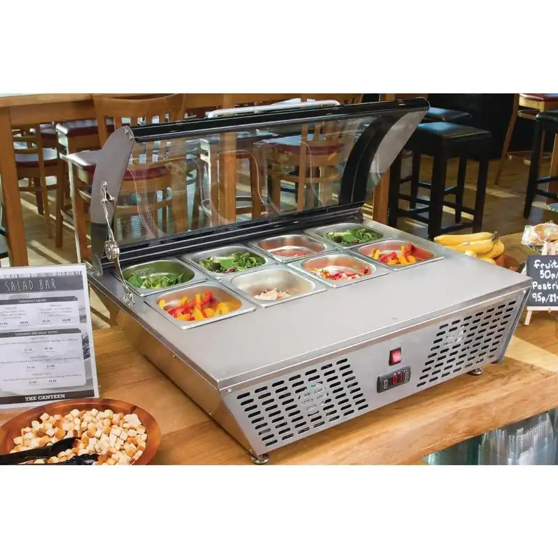 Polar G-Serie Energieeffizienter Tischkühlvitrine 4x GN 1/3 Garantierte Lieferung