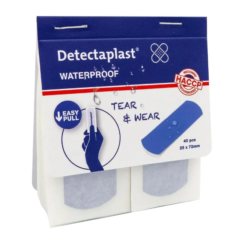 Detectaplast wasserdichtes Pflaster 25x72mm (100 Stück) Ausverkauf