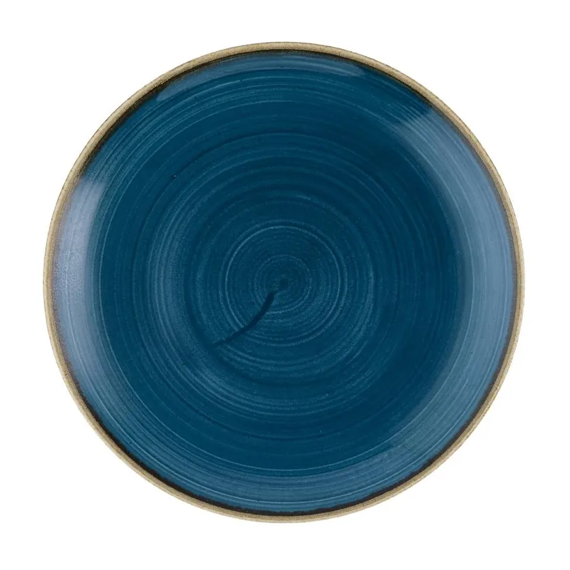 Zertifiziert Churchill Stonecast Evolve Coupe-Teller, Java Blue, 220 mm, (12 Stück)