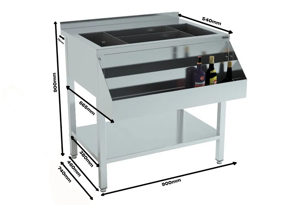 Preisknaller Cocktail-Bar-Station 900