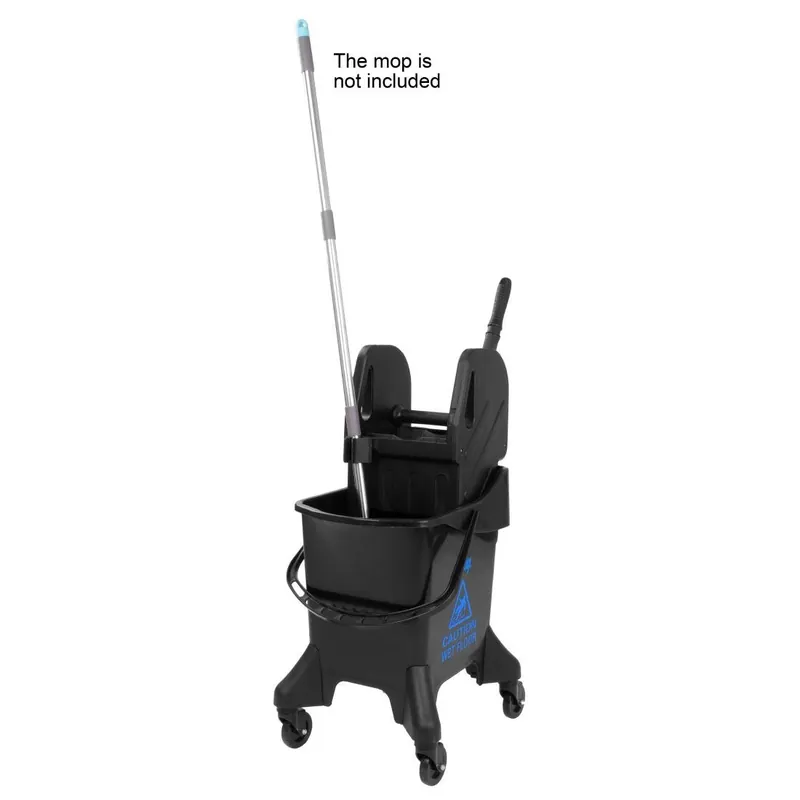 Preisreduziert Jantex 20Ltr hoher Mopp-Eimer mit Wringer - Blaues Muster