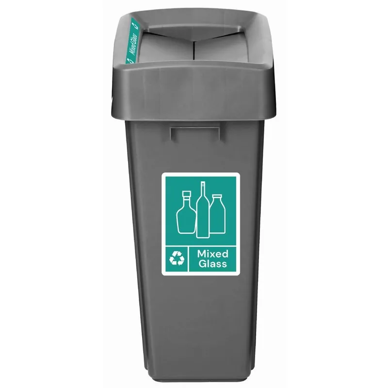 Jantex Slim Bin Deckelaufkleber Mischglas Sonderaktion