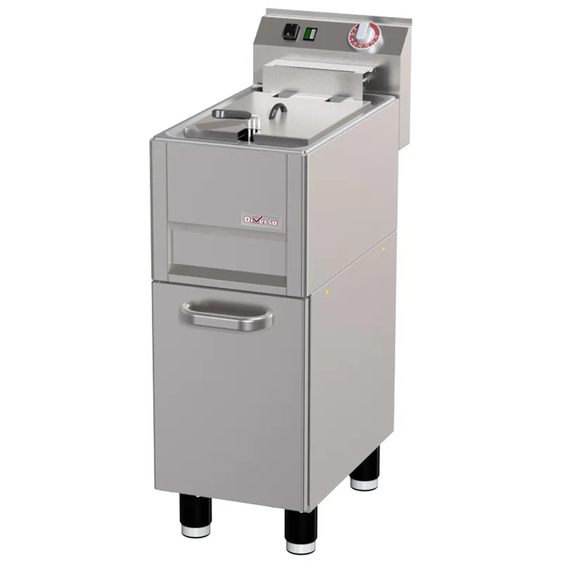 Mega-Angebot Elektrische Fritteuse 13 Liter auf Untergestell, mit Ablass