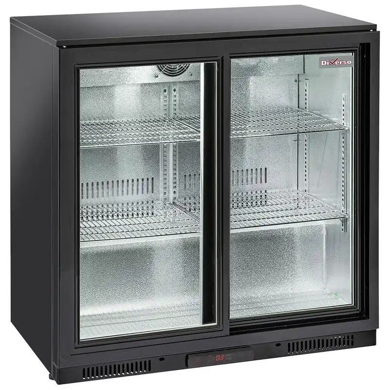 Direktkauf Belüfteter Flaschenkühler "Hinterbar", 2 Glas- Schiebetüren