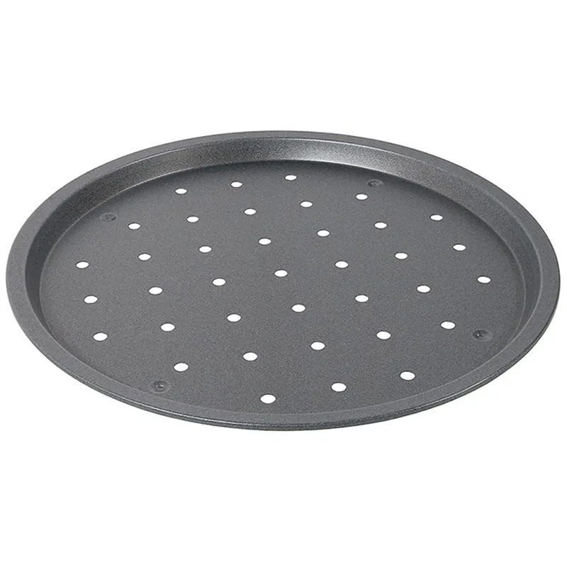 Markenware 31,5cm Pizzablech gelocht Stahl PTFE beschichtet