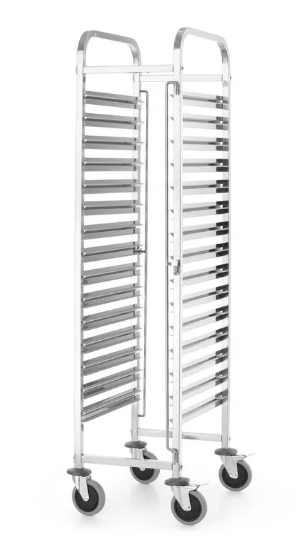 Abräumwagen - Kitchen Line - GN 1/1 - Silber - 380x550x(H)1705mm Expressversand